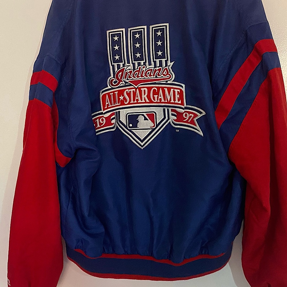Vintage 1997 Cleveland Indians All Star Game Jacket Mirage MLB Size Large